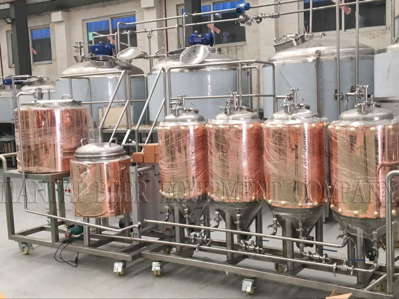 <b>Latvia 100L copper beer brewery system</b>